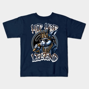 Hip Hop Legend (Again) Bunny Rabbit Kids T-Shirt